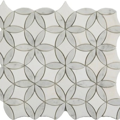 Natural Stone Light Blend Flora Mosaic