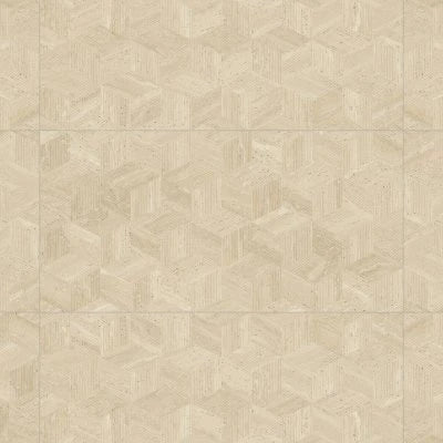 Sensi Roma 24" x 48" Satin Porcelain Cube Deco in Cream