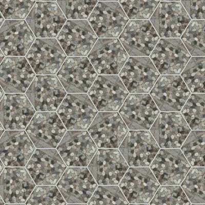 Pebble Oasis Coastal, Tri-Hex Pebble, Tumbled