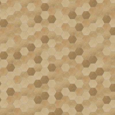 Celine 4" Hexagon Matte Porcelain Floor & Wall Tile in Cotto