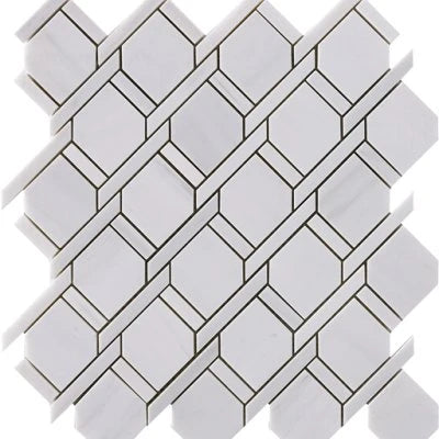 Natural Stone Dolomite Rope Mosaic