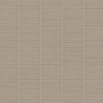 Sahara 1" x 12" Matte Porcelain Mosaic Tile in Taupe