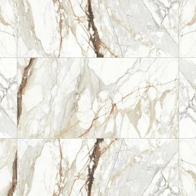 Prati 24" x 48" Polished Porcelain Field Tile in Calacatta Macchia Vecchia
