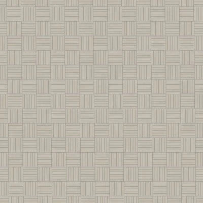 Sahara .5" x 4" Matte Crosshatch Porcelain Mosaic Tile in Grey