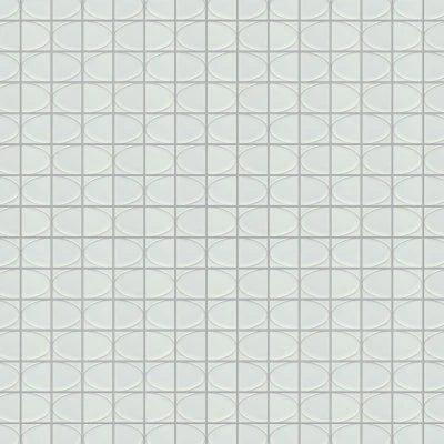 MIZU SILVER GLOSSY ELLIPSE MOSAIC 8X16-CER