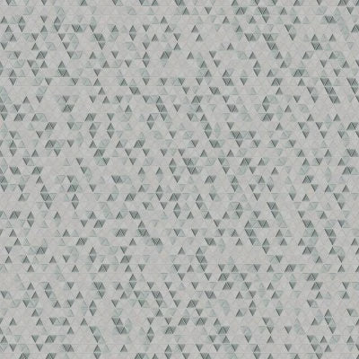 Kaikos 1.75" Triangle Glass and Stone Mosaic in Light Green and Oriental White