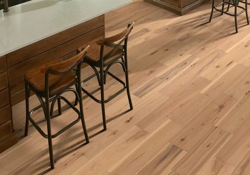 hardwood flooring in a dining area | Floor Craft